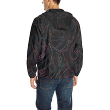 Load image into Gallery viewer, Rose Bouquet Flower Glowing All Over Print Quilted Windbreaker for Men (Model H35)