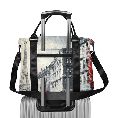 Paris Eiffel Tower Large Capacity Duffle Bag (Model 1715)