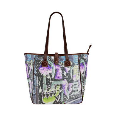 Complex Graffiti Negative Classic Tote Bag (Model 1644)