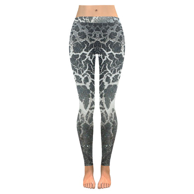 Crackle Multitone Low Rise Leggings (Invisible Stitch) (Model L05)