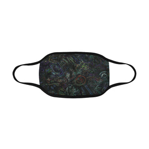 Graffiti Abstract Glowing Mouth Mask in One Piece (2 Filters Included) (Model M02)