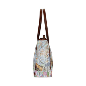 Cresent Paisley Negative Classic Tote Bag (Model 1644)