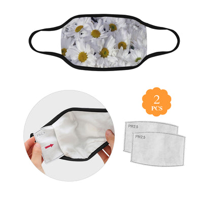 Daisies Flower Mouth Mask (2 Filters Included)
