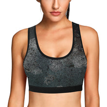 Load image into Gallery viewer, Patches of Moss Glowing Women&#39;s All Over Print Sports Bra (Model T52)