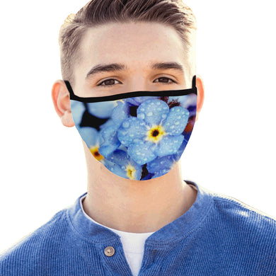Forget Me Not Flower Mouth Mask