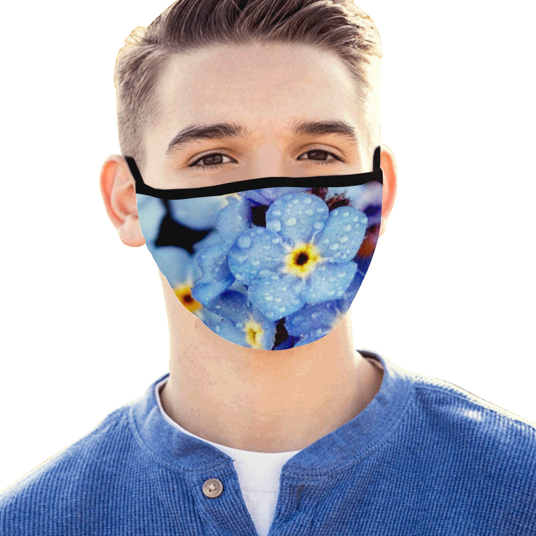 Forget Me Not Flower Mouth Mask