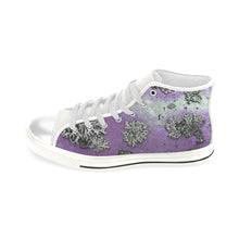 Load image into Gallery viewer, Patches of Moss Purple Men’s Classic High Top Canvas Shoes (Model 017)