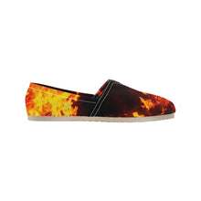 Load image into Gallery viewer, Flames Unisex Classic Canvas Slip-On (Model 1206)