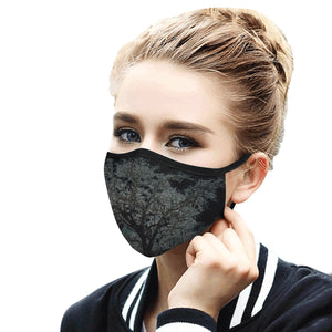 Spooky Tree Glowing Mouth Mask in One Piece (2 Filters Included) (Model M02)