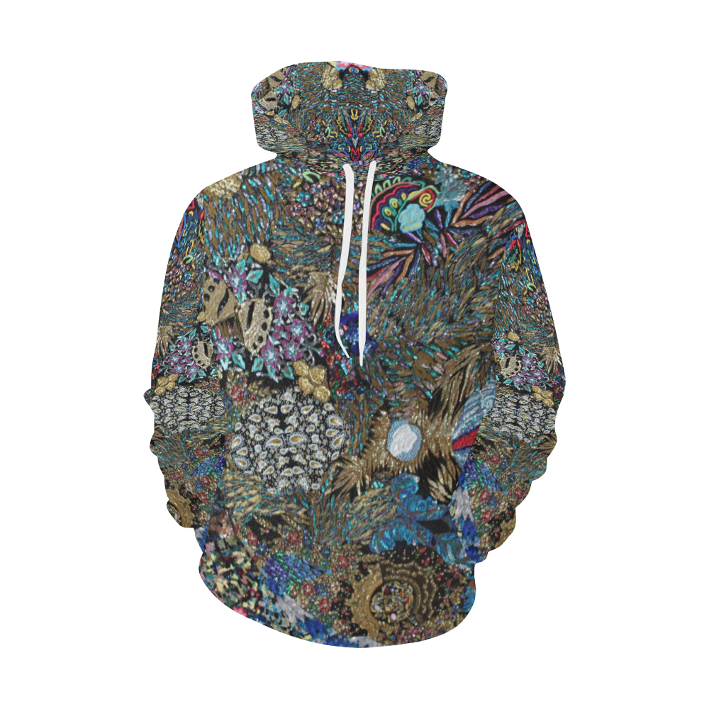 Fun and Fancy Paisley All Over Print Hoodie for Men/Large Size (USA Size) (Model H13)