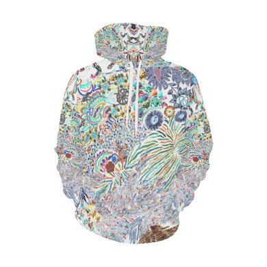 I Spy Paisley Negative All Over Print Hoodie for Women (USA Size) (Model H13)