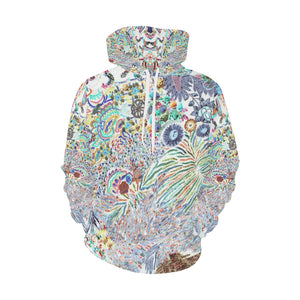 I Spy Paisley Negative All Over Print Hoodie for Women (USA Size) (Model H13)