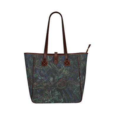 Graffiti Abstract Glowing Classic Tote Bag (Model 1644)