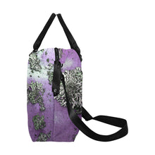 Load image into Gallery viewer, Patches of Moss Purple Large Capacity Duffle Bag (Model 1715)