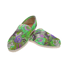 Load image into Gallery viewer, Graffiti Abstract Green Unisex Classic Canvas Slip-On (Model 1206)