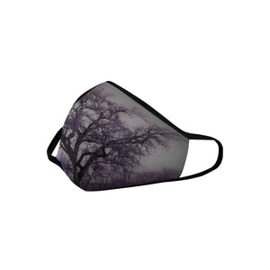 Spooky Tree Purple Mouth Mask in One Piece (2 Filters Included) (Model M02)