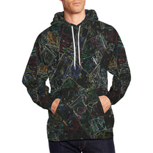 Load image into Gallery viewer, Oil Paints Glowing All Over Print Hoodie for Men/Large Size (USA Size) (Model H13)