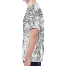 Load image into Gallery viewer, Abstract Brush Black and White New All Over Print T-shirt for Men (Model T45)