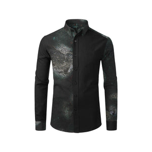 Puddle of Love Glowing Men's All Over Print Casual Dress Shirt (Model T61)