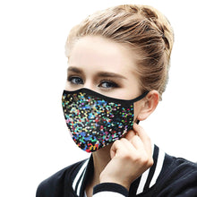 Load image into Gallery viewer, Holiday Paisley Mosaic Mouth Mask in One Piece (2 Filters Included) (Model M02)