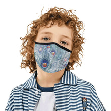Load image into Gallery viewer, Peacock Feathers Negative Mouth Mask in One Piece (2 Filters Included) (Model M02)