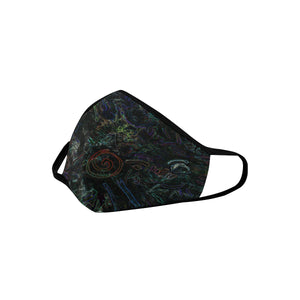 Graffiti Abstract Glowing Mouth Mask in One Piece (2 Filters Included) (Model M02)