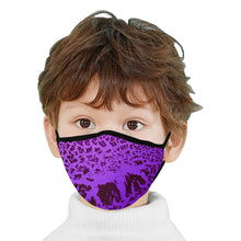 Load image into Gallery viewer, Crackle Art Purple Mouth Mask (Pack of 3)