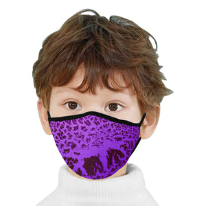 Crackle Art Purple Mouth Mask (Pack of 3)