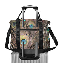 Load image into Gallery viewer, Peacock Feathers Large Capacity Duffle Bag (Model 1715)