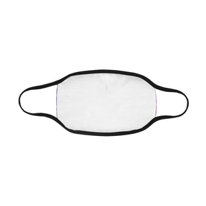 Graffiti Abstract Purple Mouth Mask in One Piece (2 Filters Included) (Model M02)