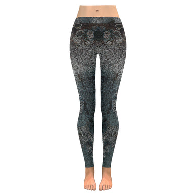 Patches of Moss Glowing Low Rise Leggings (Invisible Stitch) (Model L05)