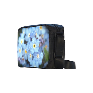 Forget Me Not Flower Classic Cross-body Nylon Bags (Model 1632)