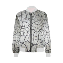 Load image into Gallery viewer, Crackle All Over Print Bomber Jacket for Women (Model H36)