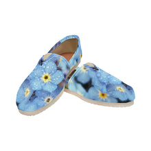 Load image into Gallery viewer, Forget Me Not Flower Unisex Classic Canvas Slip-On (Model 1206)