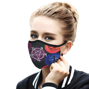 Dante's Inferno Mouth Mask in One Piece (2 Filters Included) (Model M02)