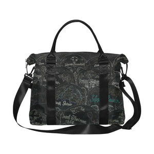 Painted Skulls Glowing Large Capacity Duffle Bag (Model 1715)