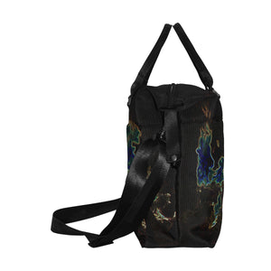 Feathery Flames Glowing Large Capacity Duffle Bag (Model 1715)