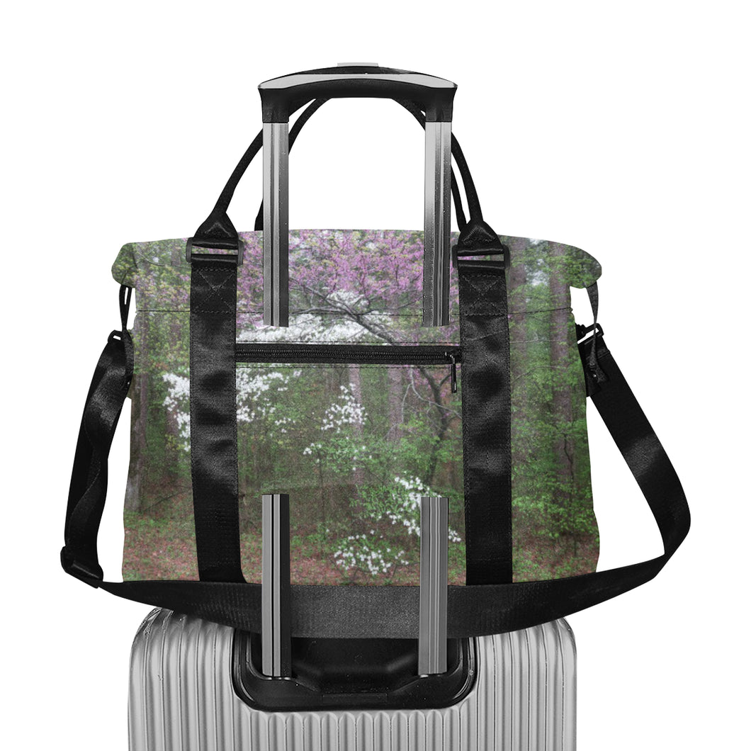 Arkansas Dogwood and Red Bud Flower Large Capacity Duffle Bag (Model 1715)