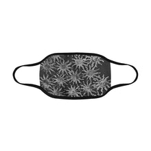 Load image into Gallery viewer, Sunny Turquoise Black and White Mouth Mask in One Piece (Model M02)