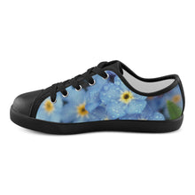Load image into Gallery viewer, Forget Me Not Flower Canvas Kid&#39;s Shoes (Model 016)