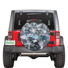 Load image into Gallery viewer, Painted Skulls Negative 34 Inch Spare Tire Cover