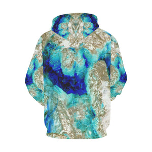 Molten Flames Negative All Over Print Hoodie for Women (USA Size) (Model H13)
