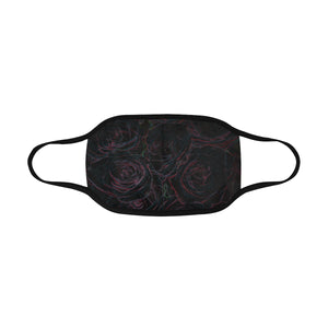 Rose Bouquet Flower Glowing Mouth Mask in One Piece (2 Filters Included) (Model M02)