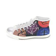 Load image into Gallery viewer, Dante&#39;s Inferno Women&#39;s Classic High Top Canvas Shoes (Model 017)