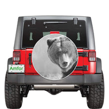 Load image into Gallery viewer, Big Bear Black and White 32 Inch Spare Tire Cover