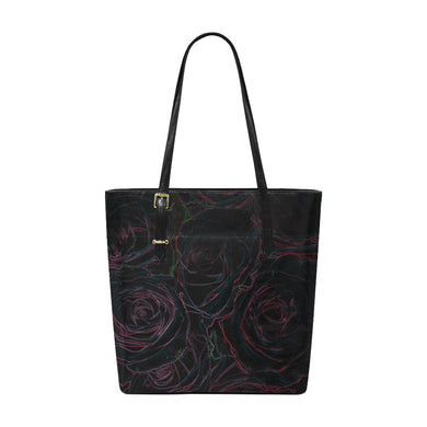 Rose Bouquet Flower Glowing Euramerican Tote Bag/Small (Model 1655)