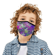 Load image into Gallery viewer, Graffiti Abstract Purple Mouth Mask in One Piece (2 Filters Included) (Model M02)