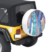 Load image into Gallery viewer, Surfboards Blue 32 Inch Spare Tire Cover