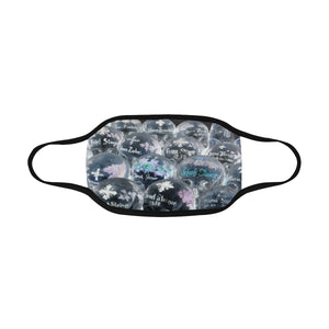Painted Skulls Negative Mouth Mask in One Piece (2 Filters Included) (Model M02)