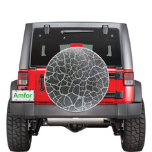 Load image into Gallery viewer, Crackle Negative 32 Inch Spare Tire Cover